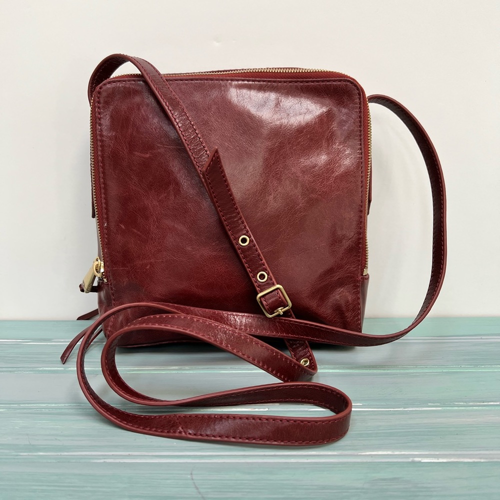 HOBO Leather Messenger Crossbody